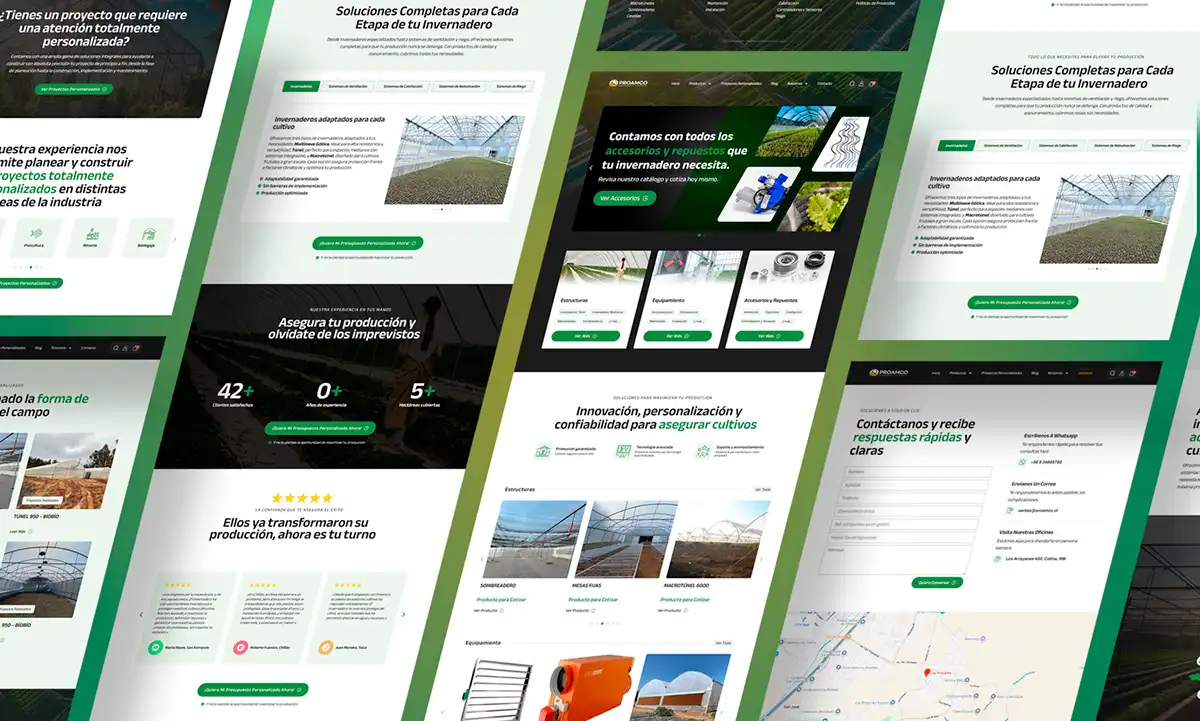 Mockup Screen Proamco